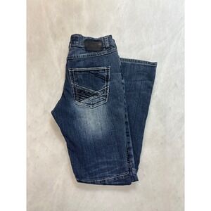 BKE‎ Alec Straight Leg Dark Wash Denim Jeans Men Size 27R Moto Style